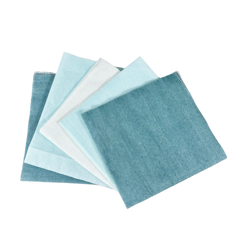 Reinforced Wood Pulp Spunlace Nonwoven Wiping Cloth
